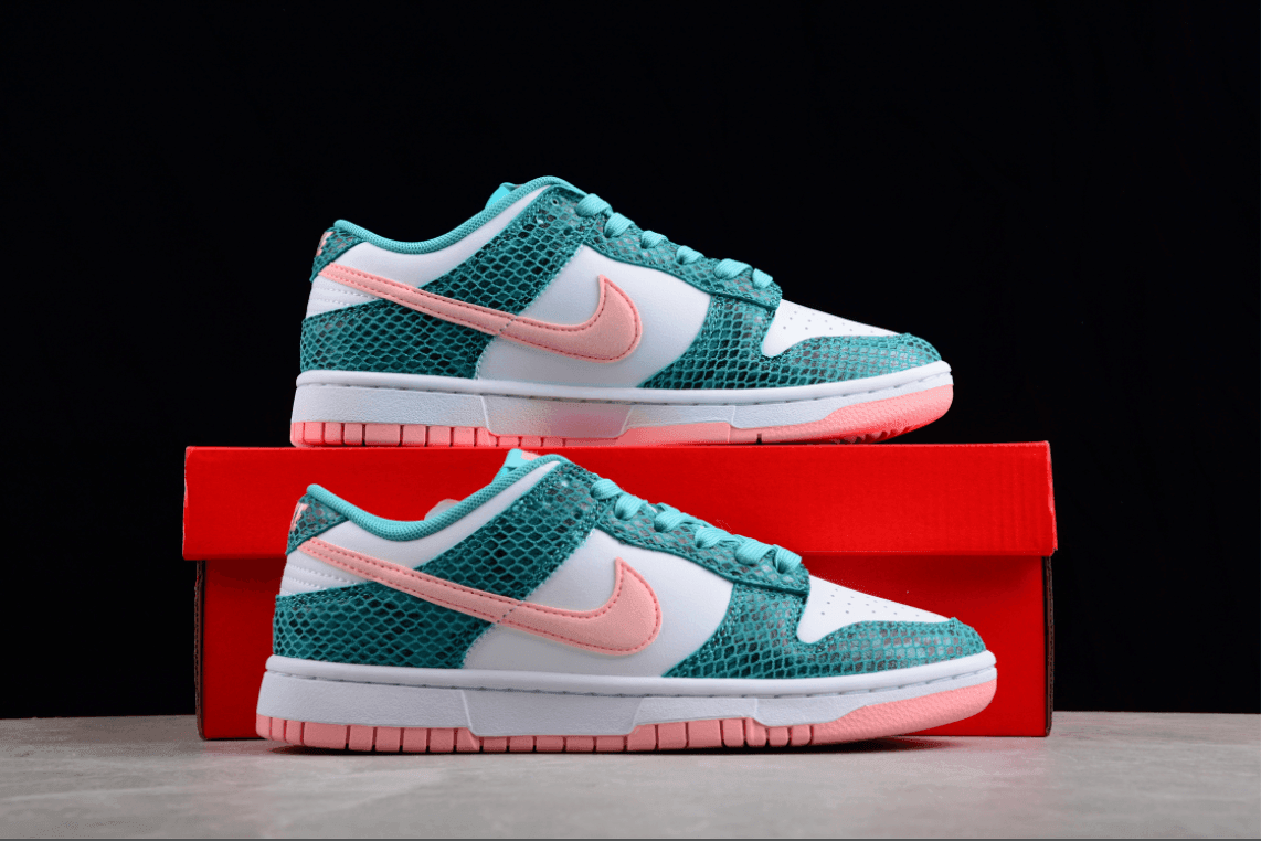 Dunk low 'Washed Teal Snakeskin'