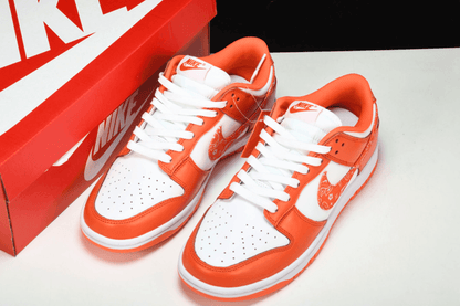 Dunk Low Orange Paisley White