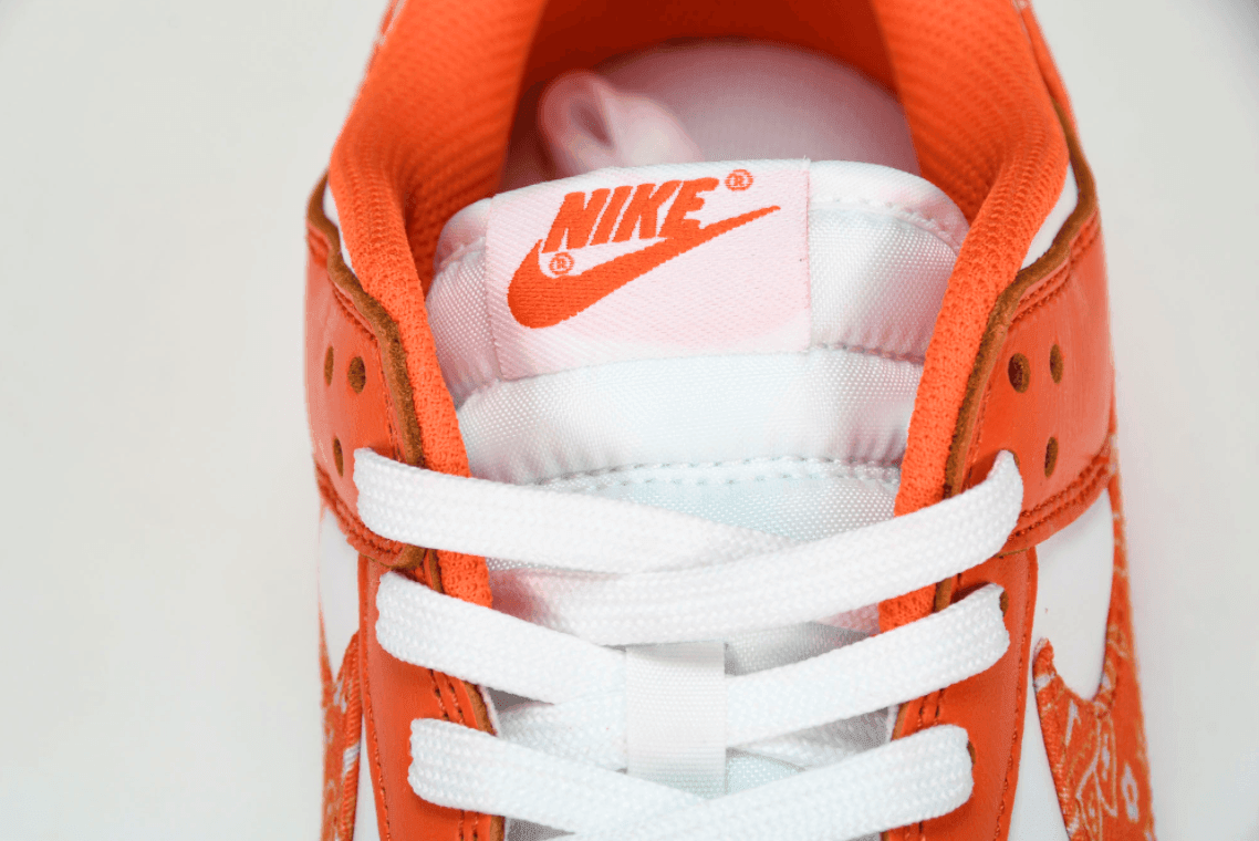 Dunk Low Orange Paisley White