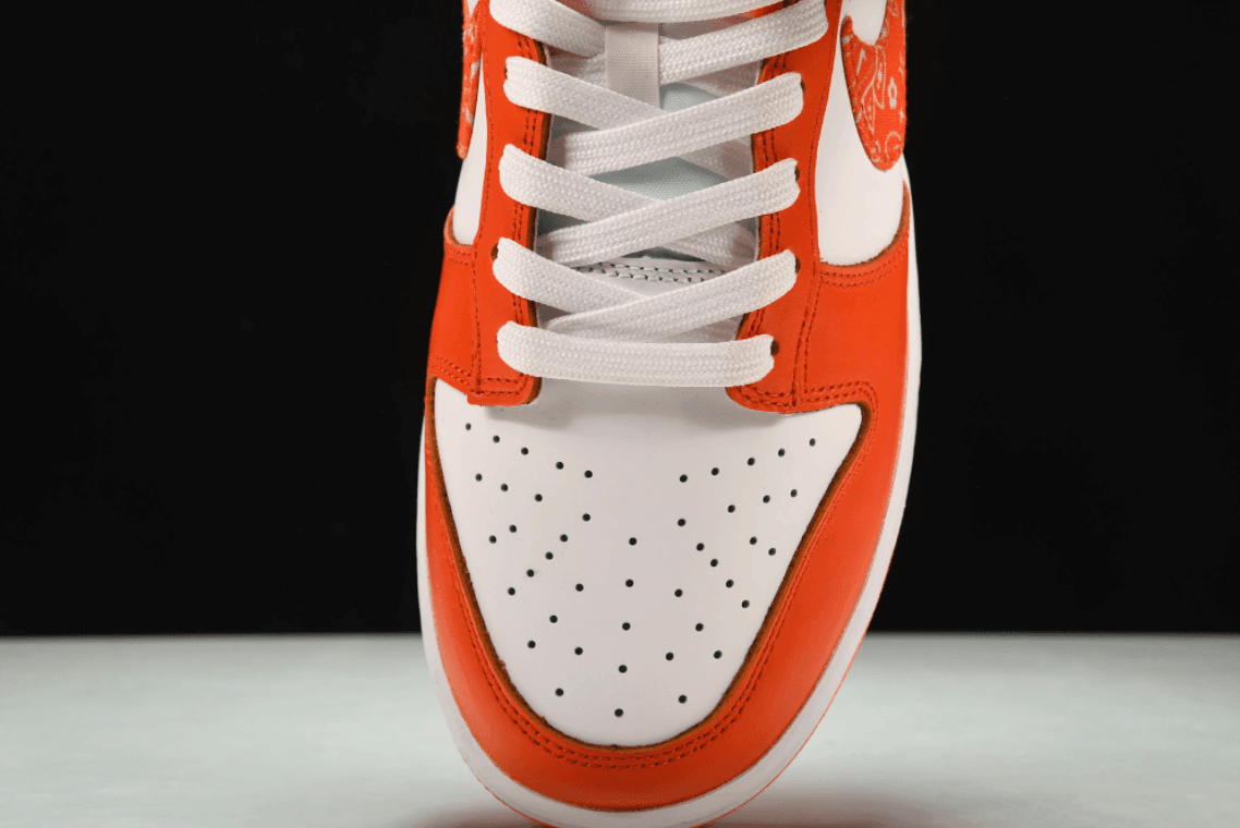 Dunk Low Orange Paisley White