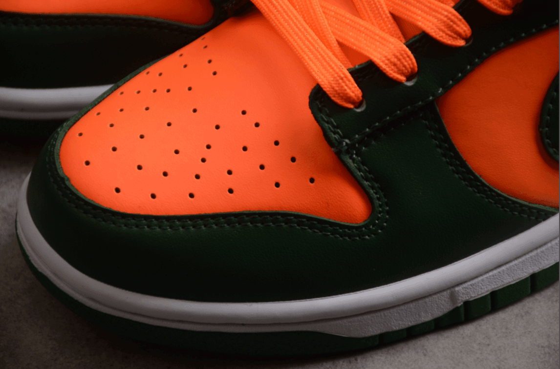 Dunk low Green Orange