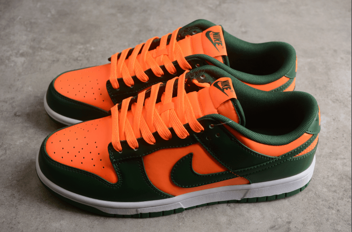 Dunk low Green Orange