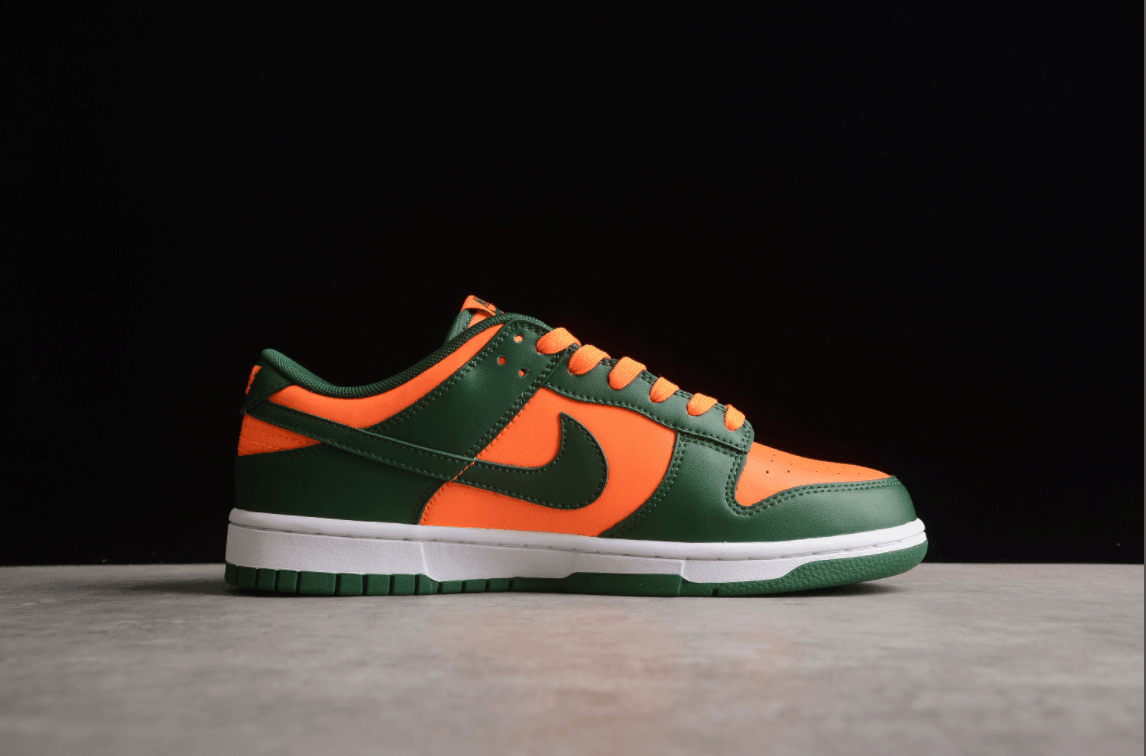 Dunk low Green Orange