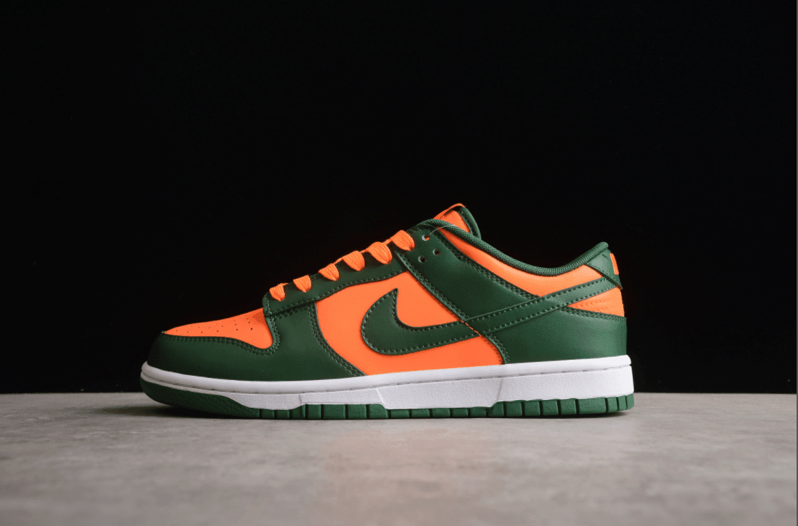 Dunk low Green Orange