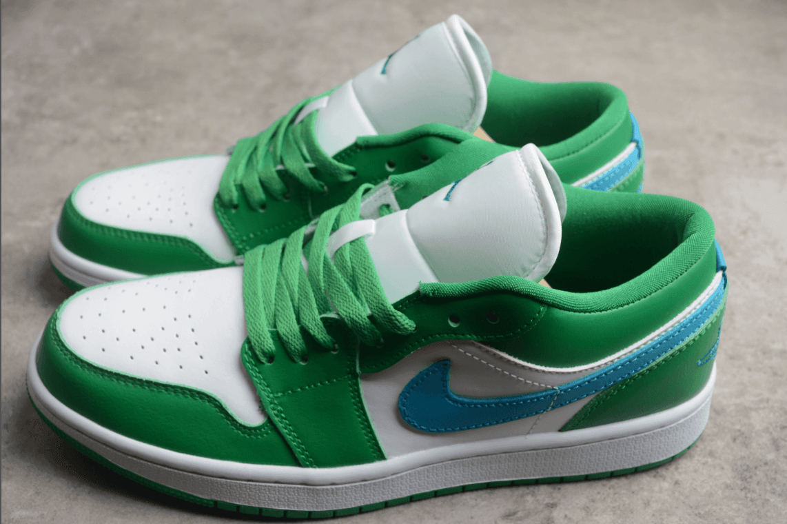 Jordan 1 Low Lucky Green & Aquatone