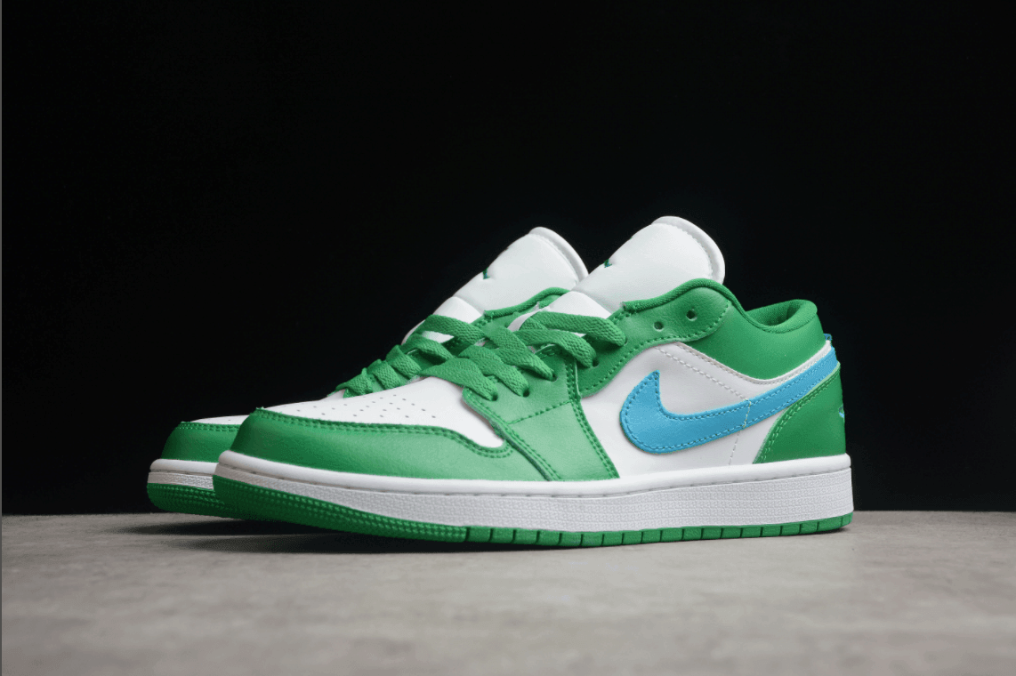 Jordan 1 Low Lucky Green & Aquatone