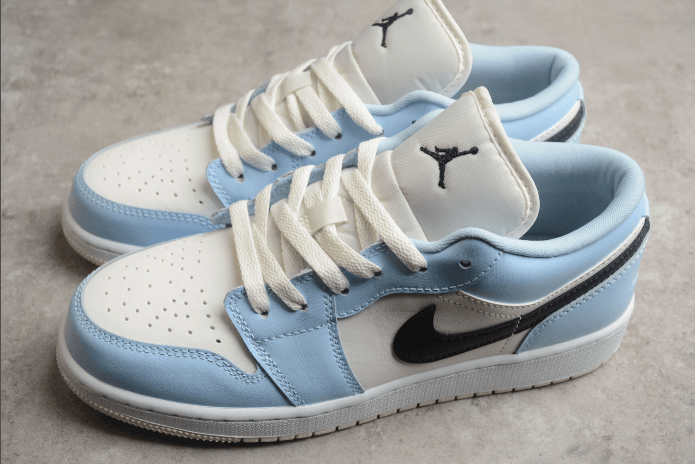 Jordan 1 Low Ice Blue Black