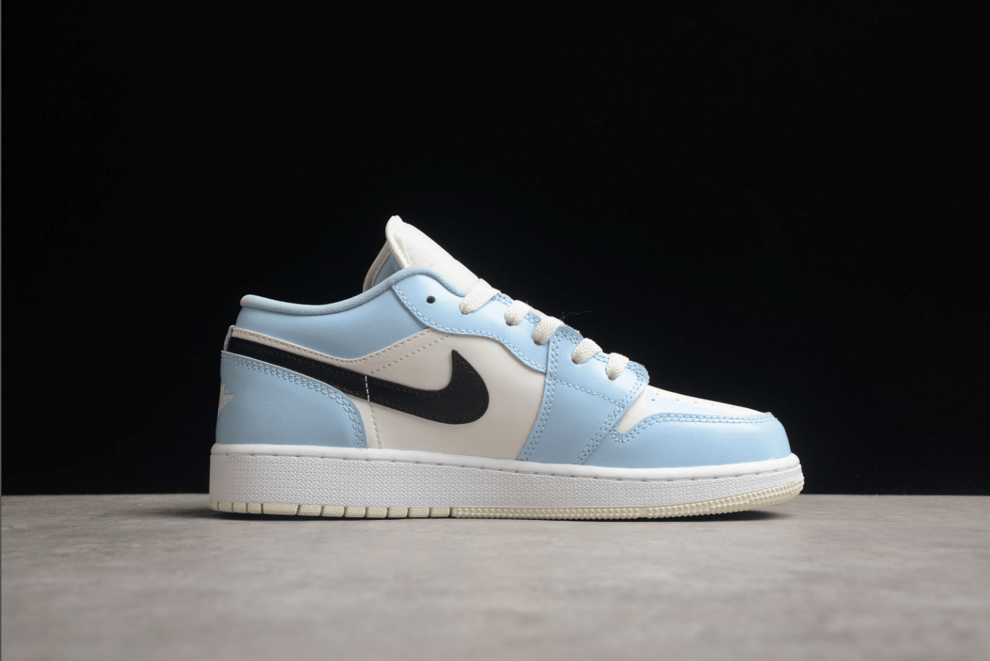 Jordan 1 Low Ice Blue Black