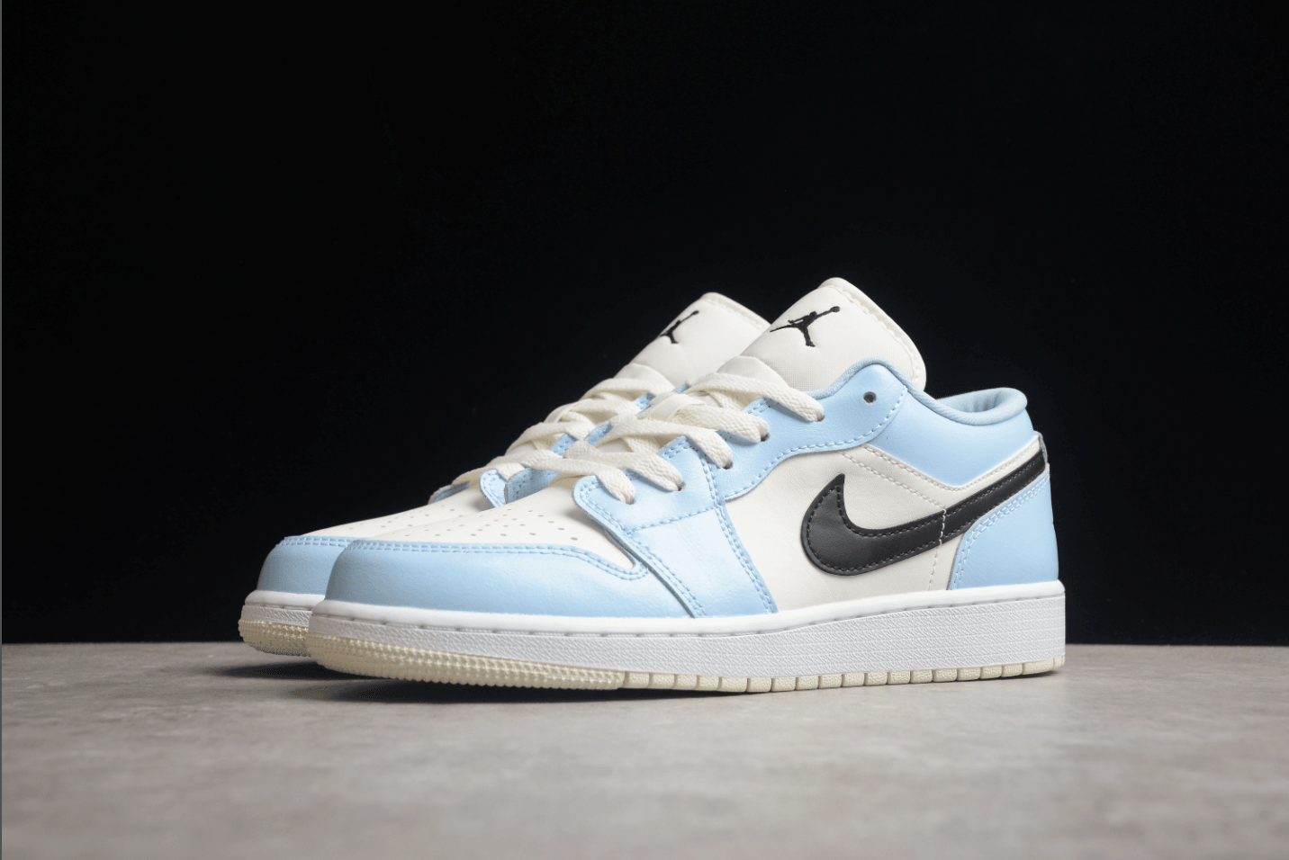 Jordan 1 Low Ice Blue Black