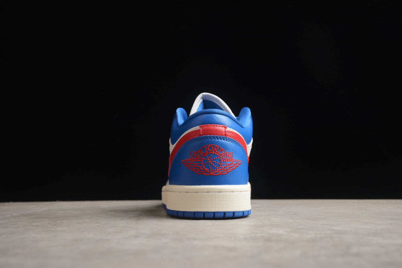 Jordan 1 Low Sport Blue Gym red