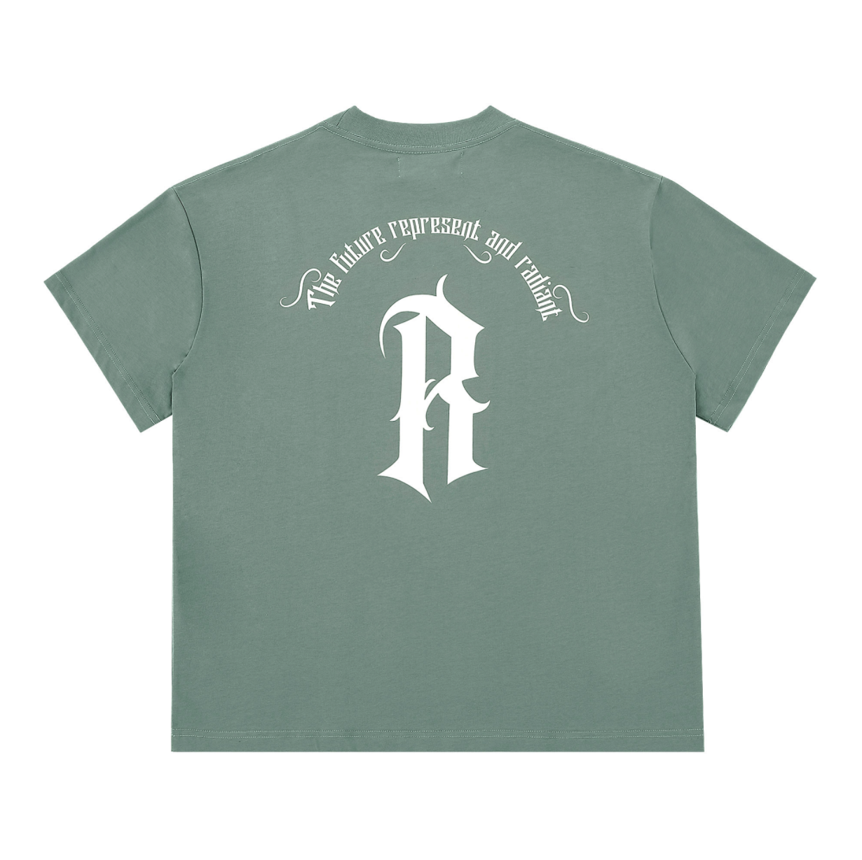 Represent logo R Green