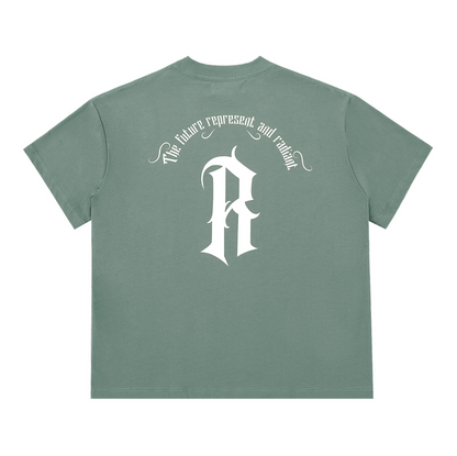 Represent logo R Green