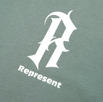 Represent logo R Green