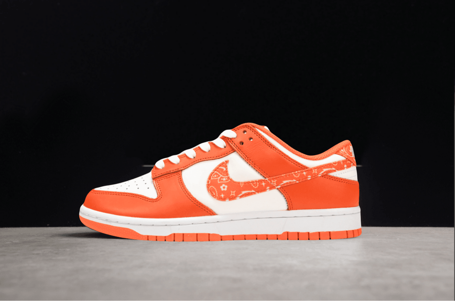 Dunk Low Orange Paisley White