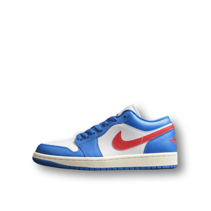 Jordan 1 Low Sport Blue Gym red