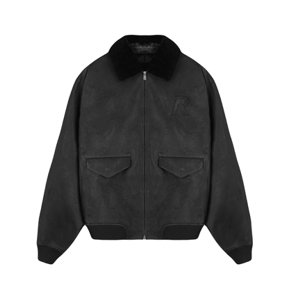 Represent Leather Flight Jacket