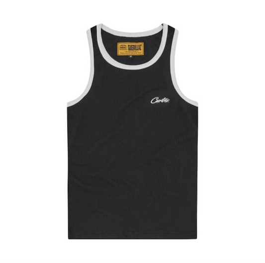 Corteiz Men OG Contrast Tank Top Black