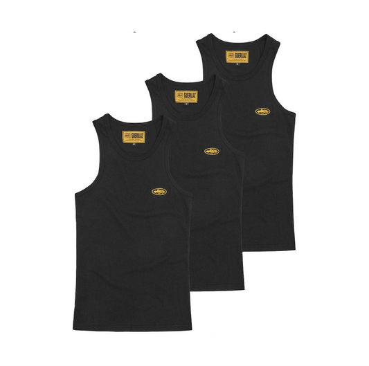 Corteiz HMP Essentials Tank Top (3 Pack) Black